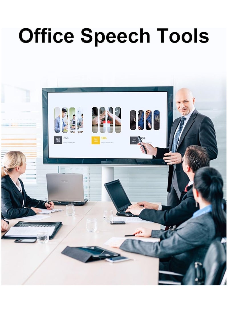 بيوينتي مؤشر العرض اللاسلكي، جهاز تحكم عن بُعد للعرض التقديمي PowerPoint، جهاز تحكم PowerPoint مع تحكم في الصوت وتقليب الصفحات، جهاز تحكم عن بُعد لتقديم العروض والتبديل بين الشرائح.  - Image 4