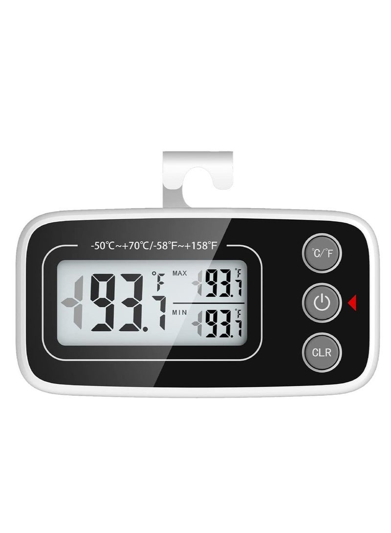 ECVV Household freezer refrigerator temperature detector, liquid crystal display indoor thermometer, freezer medicine vaccine kitchen sample hanging temperature display - Image 1