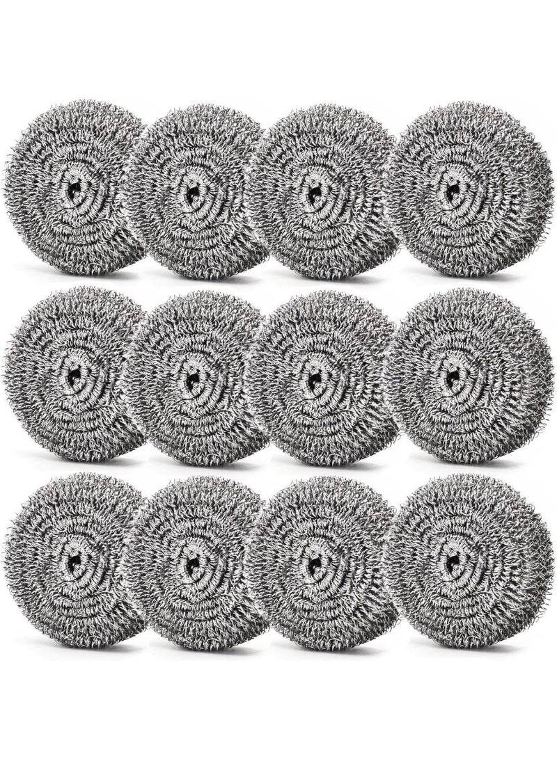 20 Pieces Stainless Steel Scrubbers, Silver, Heavy Duty Scouring Pads for Pots, Pans & BBQ Grills, Rust Resistant - Image 1