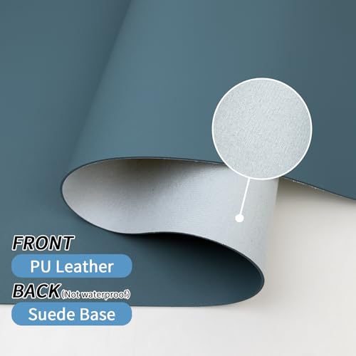 Bloss Light Blue Desk Mat 31.5x15.7, Desk Matt for Desktop, Waterproof Large Desk Mat, Computer Mat for Office/Home/Decor - Image 3