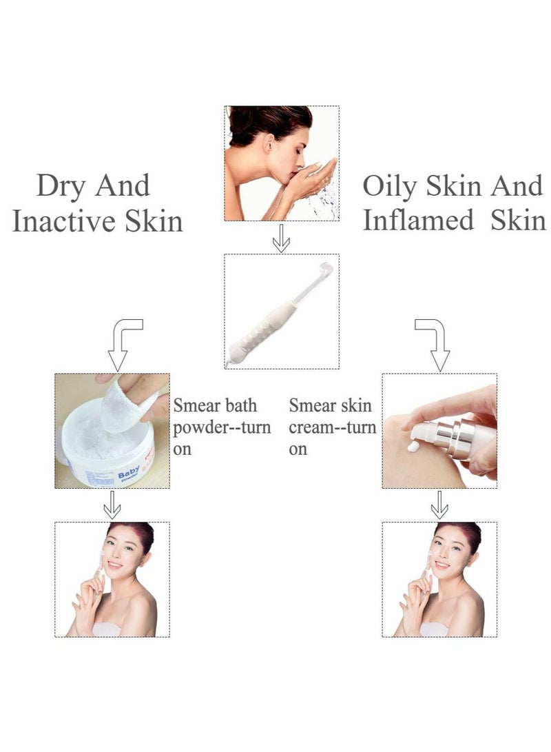 Excefore High Frequency Facial Wand, Portable High Frequency Facial Machine, Machine Set for Face Chin Neck, for Reducing Eyes Puffy, Skin Tightening Wrinkle Reducing, Dark Circles, Freckle, Hair Care - Image 5