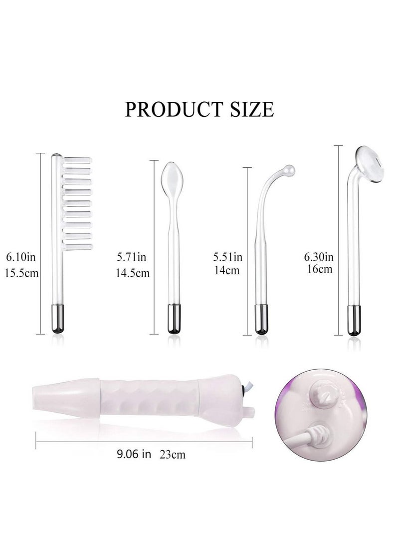 Excefore High Frequency Facial Wand, Portable High Frequency Facial Machine, Machine Set for Face Chin Neck, for Reducing Eyes Puffy, Skin Tightening Wrinkle Reducing, Dark Circles, Freckle, Hair Care - Image 4