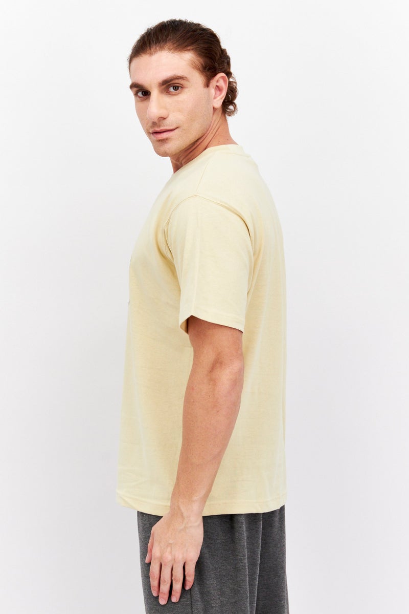New Balance Men Sportswear Fit Short Sleeve Outdoor  T-Shirts, Khaki  - Image 2