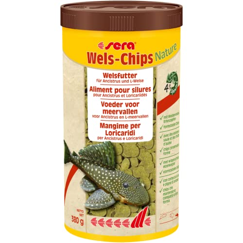 sera Catfish Chips Nature 13.4 oz./0.84lbs | Premium Fish Food for Ancistrus & Plecos | High Fiber | No Dyes & Preservatives | Supports Digestion & Promotes Healthy Growth | Ideal for Bottom Feeders - Image 2