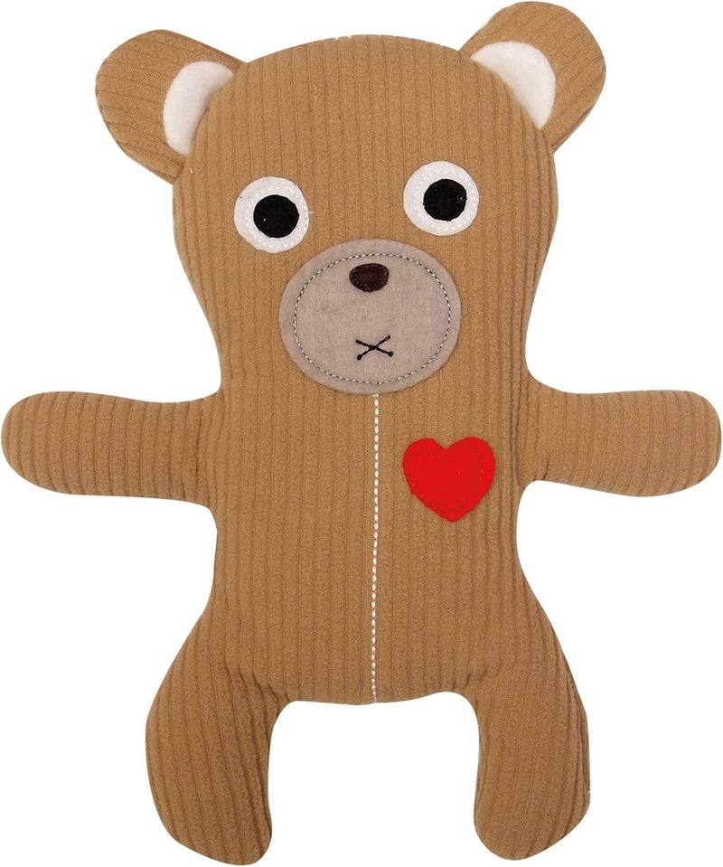 GAMAGO Teddy Bear Heating Pad Huggable, Microwavable Pillow for Cramps, Aches & Anxiety Relief, Adorably Cute Heatable Pack Stuffed with Eco-Friendly Buckwheat & Dried Lavender, 12 Inches, Brown