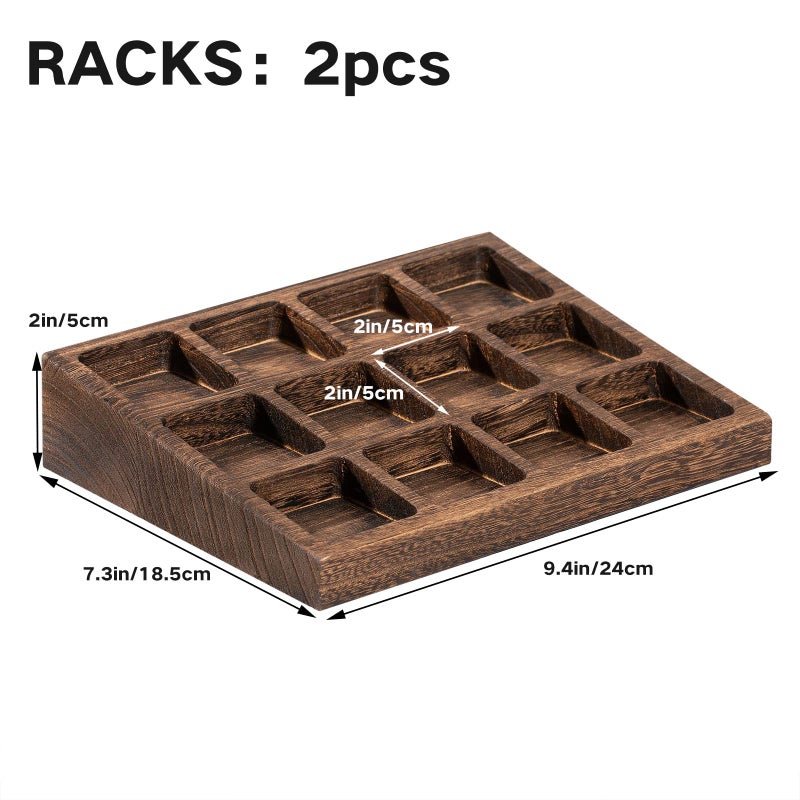Yangbaga 24Pcs Glass Spice Jars with Labels-4oz Acacia Wood Lid Square Spice Containers and 2pcs Rack with Pepper Grinder Lids &Funnel,Seasoning Jars for Rack Cabinet Drawer - Image 4