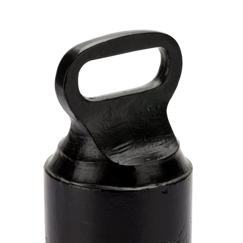 CRAFTSMAN ROAD Cast Iron Door Stop â€“ Decorative, Weighted Heavy Door Weight â€“ 4lb Antique Free Standing â€“ 6â€ x 3â€ Non Slip Cast Iron Door Stopper with Handle (Black) - Image 3