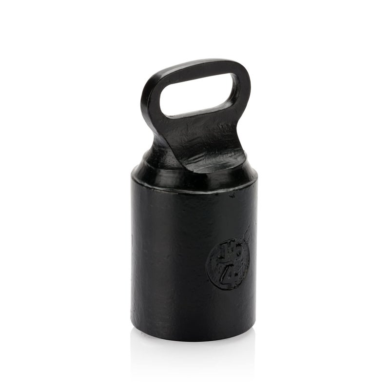 CRAFTSMAN ROAD Cast Iron Door Stop â€“ Decorative, Weighted Heavy Door Weight â€“ 4lb Antique Free Standing â€“ 6â€ x 3â€ Non Slip Cast Iron Door Stopper with Handle (Black) - Image 1