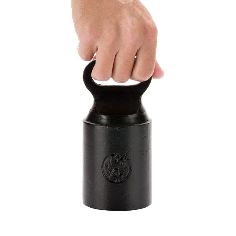 CRAFTSMAN ROAD Cast Iron Door Stop â€“ Decorative, Weighted Heavy Door Weight â€“ 4lb Antique Free Standing â€“ 6â€ x 3â€ Non Slip Cast Iron Door Stopper with Handle (Black) - Image 4