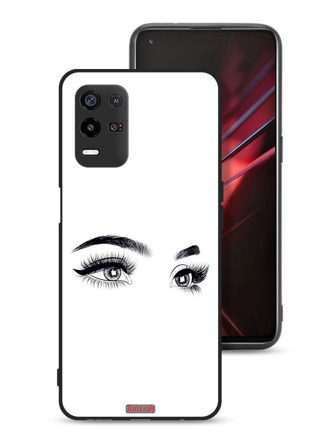 Tolwak Oppo K9x Protective Case Cover Eyes Art - Image 1