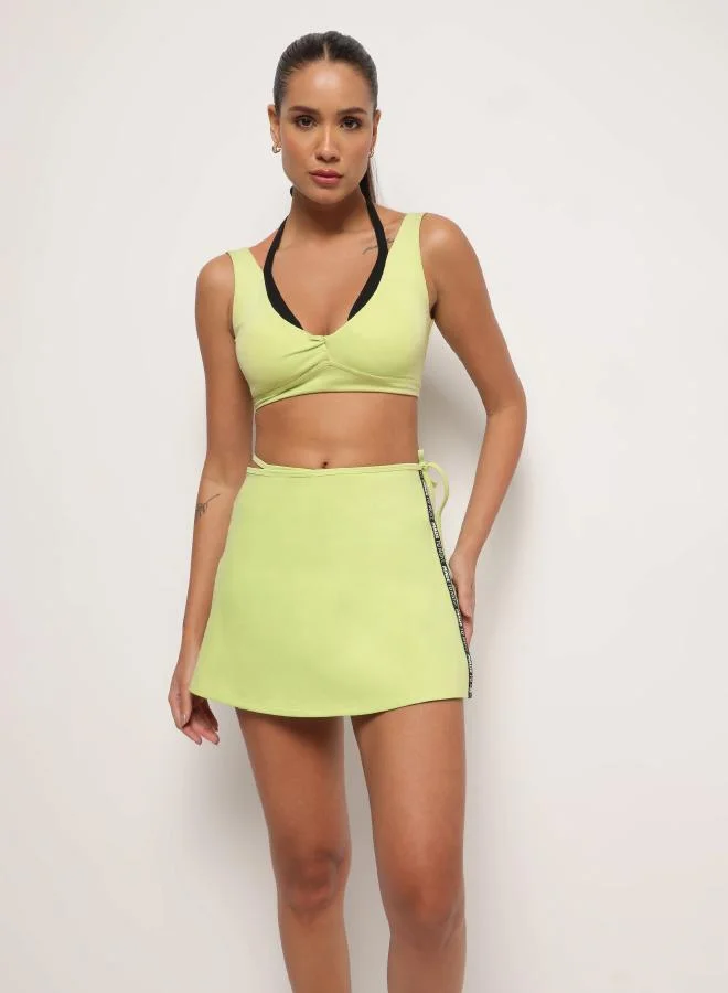 ZAECY Knotted Bra-Light Lettuce Green