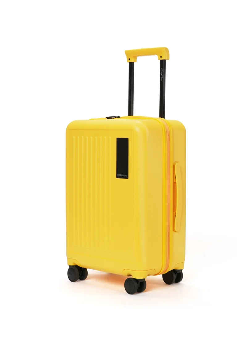 موكوبارا للتجارة ذ.م.م حقيبة سفر ترانزيت ويف كابين خفيفة الوزن من البولي كربونات صيفية صفراء