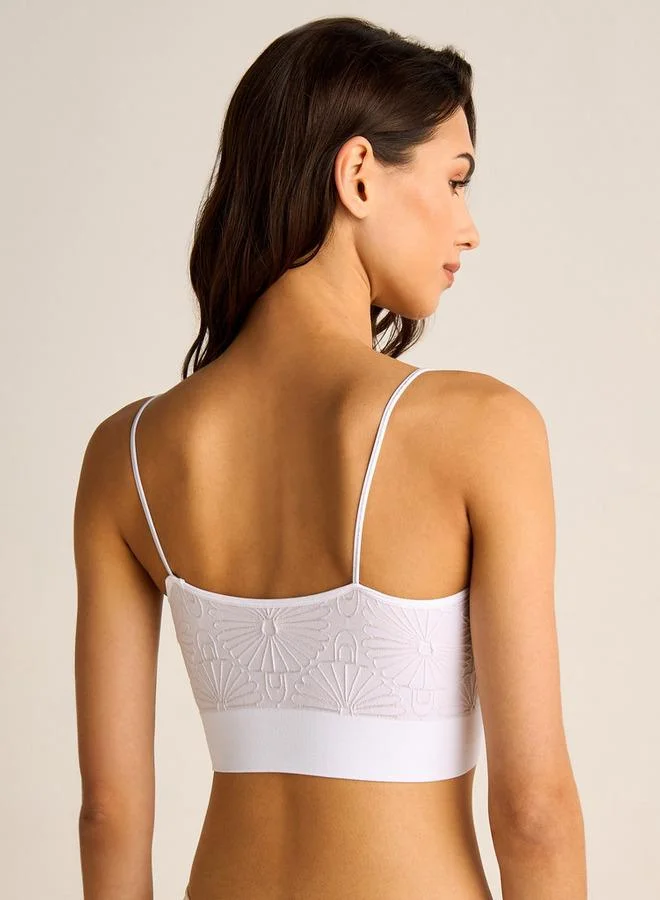 سبلاش فيڤ طقم قطعتين - حمالات صدر بنقوش بارزة