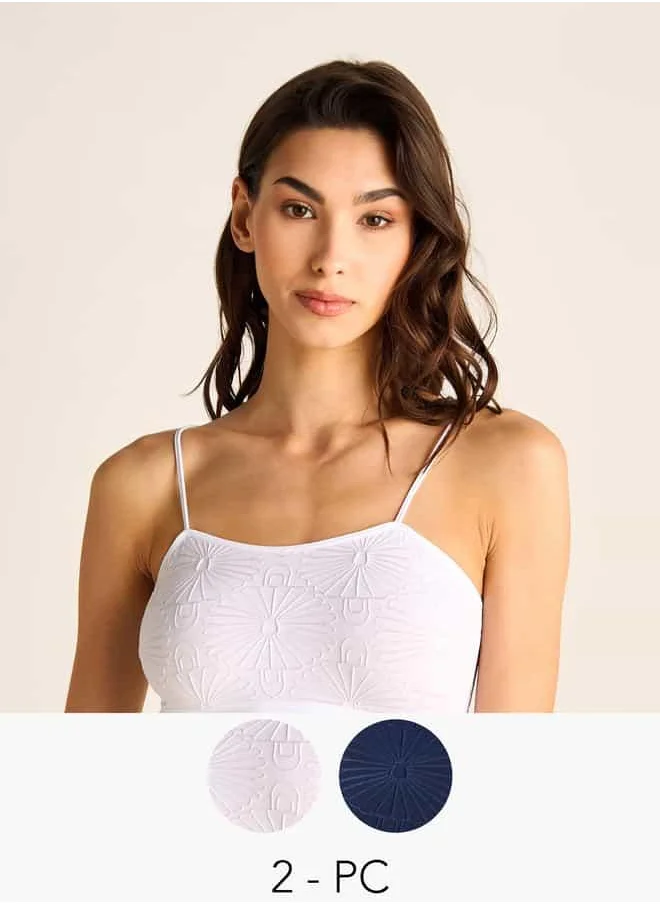 فاف Set of 2 - Textured Bralettes