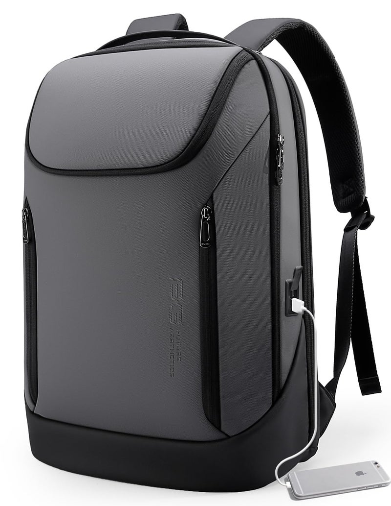 BANGE Business Smart Backpack Waterproof fit 15.6 Inch Laptop Backpack with USB Charging Port,Travel Durable Backpack - Image 1