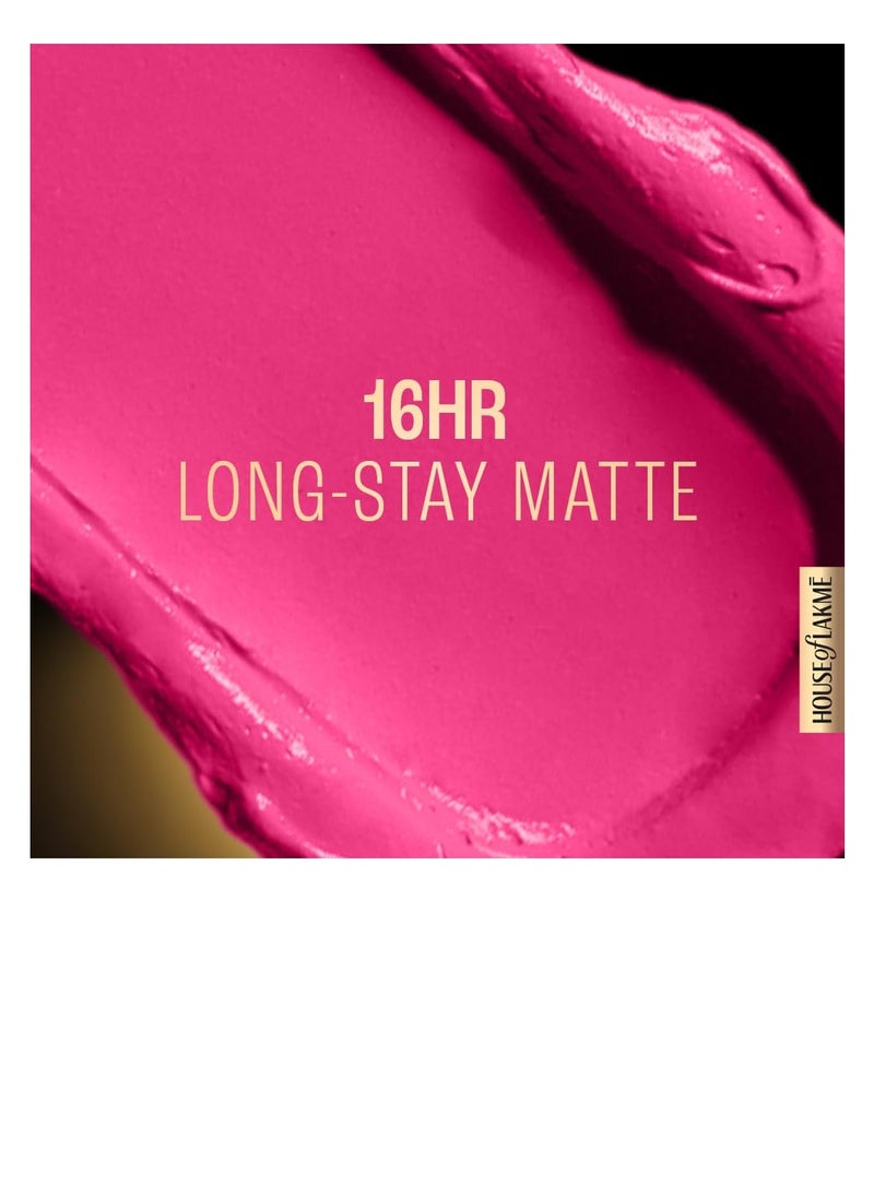 LAKME - LAKMÉ Forever Matte Liquid Lip Colour Pink Prom 5.6 Ml - Image 1