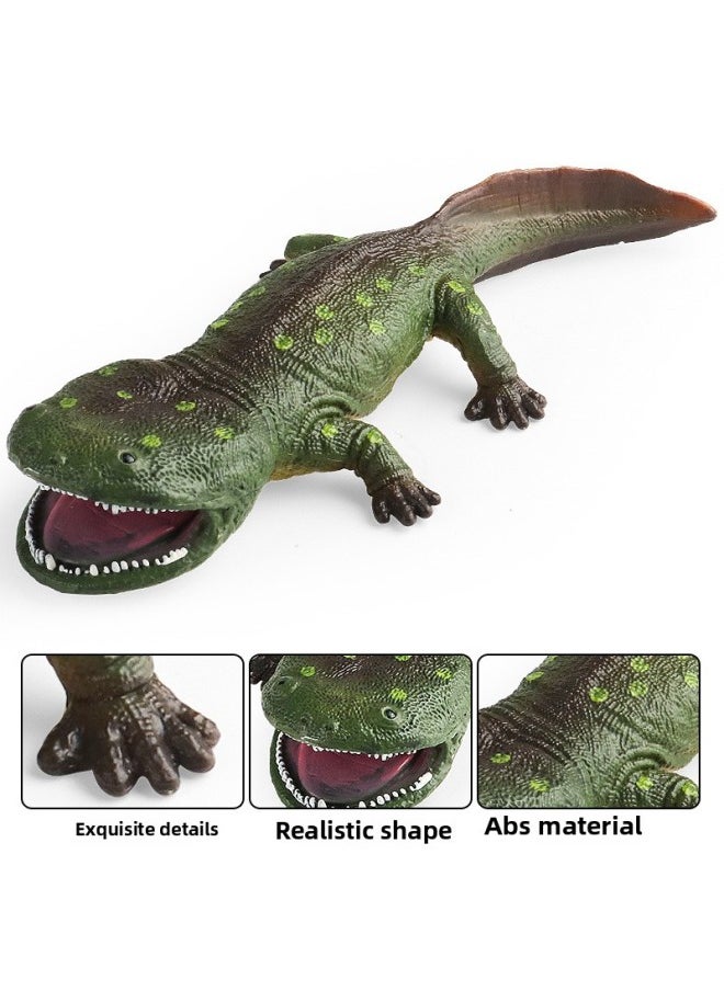 Children's Cognitive Toy Simulation Solid Large Coola Dragon Cretaceous Amphibious Carnivore Model Ornaments-Color:124-262 Green Ice Flying Dragon