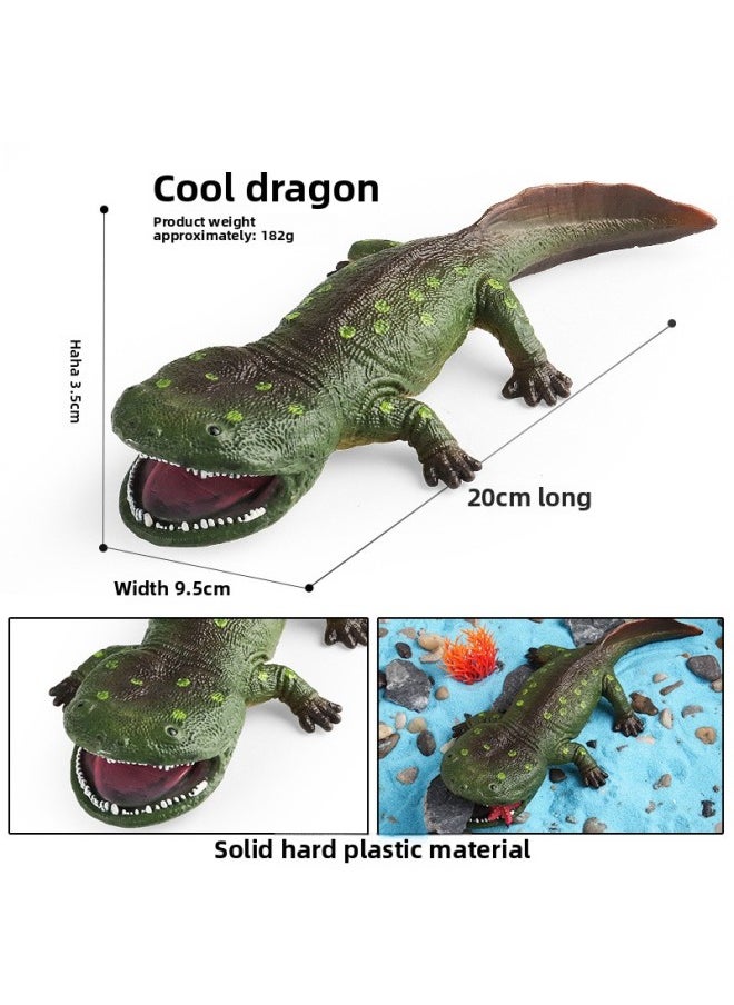 Children's Cognitive Toy Simulation Solid Large Coola Dragon Cretaceous Amphibious Carnivore Model Ornaments-Color:124-262 Green Ice Flying Dragon