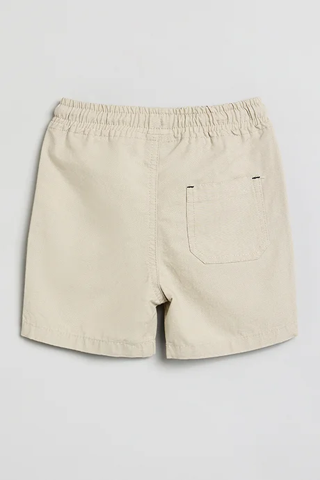 أر أند بي Solid Shorts with Drawstring Waist