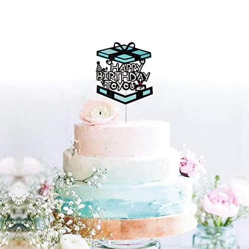 AMFIN® Cake Topper for Birthday/Gift wrap Cake Topper/Happy Birthday Decoration/Birthday Cake Toppers/Cake Topper 3D - Image 3
