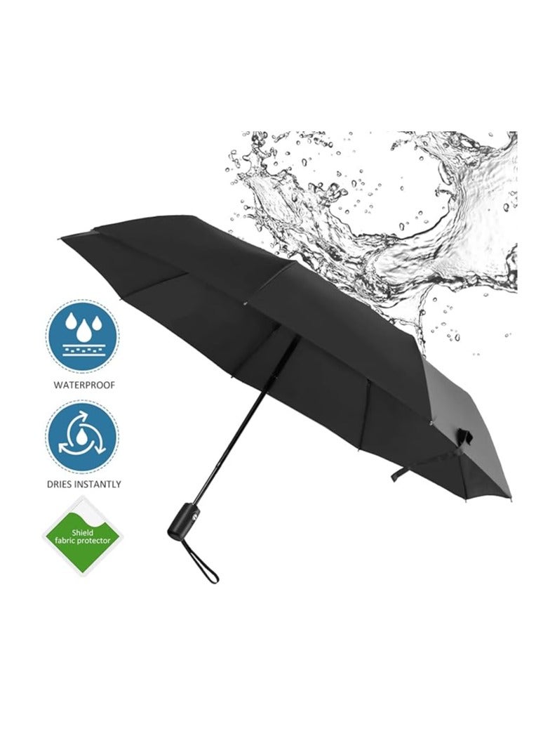 Compact Reverse Folding Umbrella Automatic Windproof Travel Inverted Umbrellas - Image 2