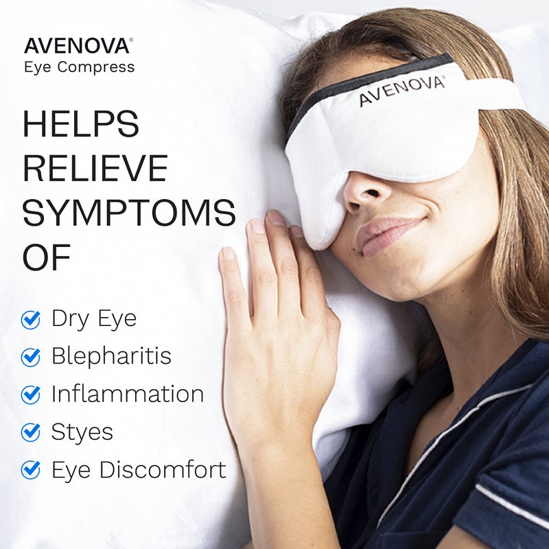 Avenova Eye Compress Mask - Reusable & Microwaveable Eye Mask for Irritated Eyes - Stye, Headache, Allergy & Sinus Relief - Image 4