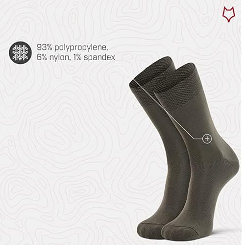 FOX RIVER FoxRiver Womens Wick Dry Auras Ultra-lightweight Liner Crew Hiking-socks, Olive, Medium US - Image 4