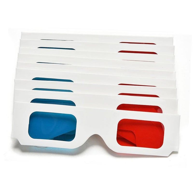 40 Pcs Blue Paper Frame 3D Glasses For Home Theater And Cinema Movies - Image 3
