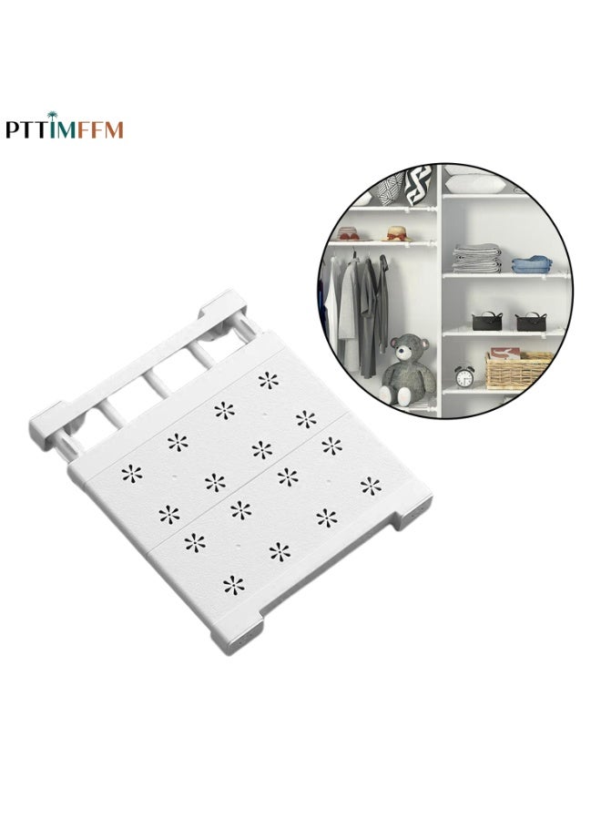 PTTIMFFM 38-60cm Adjustable Closet Shelf Dividers, Expandable Wardrobe ...