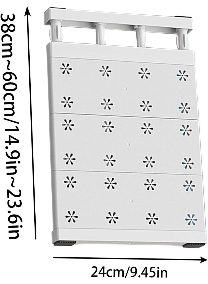 بتيمفم فواصل رفوف خزانة قابلة للتعديل من 38 إلى 60 سم، أرفف خزانة قابلة للتوسيع، منظمات خزانة موفرة للمساحة وفواصل رفوف تخزين للمنزل، والسكن الجامعي، وغرفة النوم، والاستخدام المكتبي - Image 5