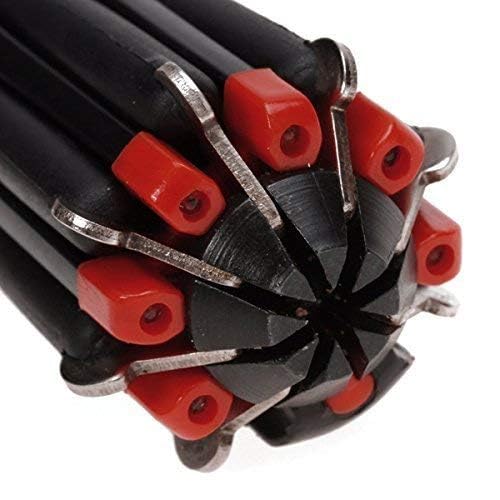 Elite Sales 8-in-1 Multi-Function Screwdriver Set with LED Torch Light, Black and Red  - Image 4