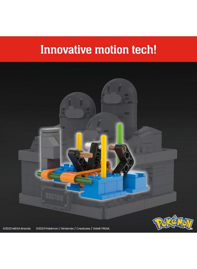 Mega Brands MEGA Pokémon Building Toys Set Mini Motion Dugtrio with 350 Pieces, Pop Up Motion, 5 Inches Tall, for Adult Collectors  - Image 4