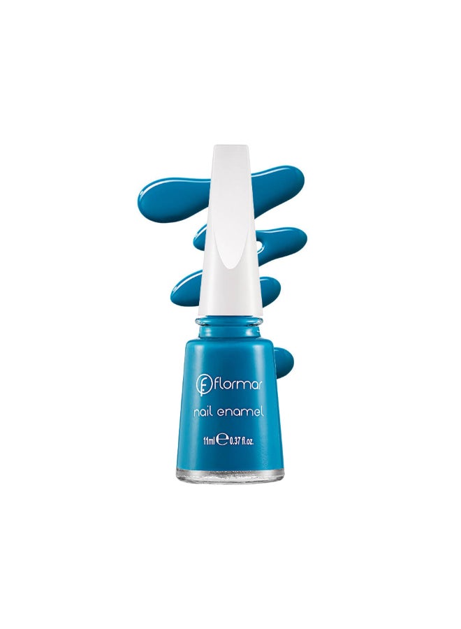 flormar New Formula+ Maxi Mod Nail Enamel 450 Blue Industry - Image 3