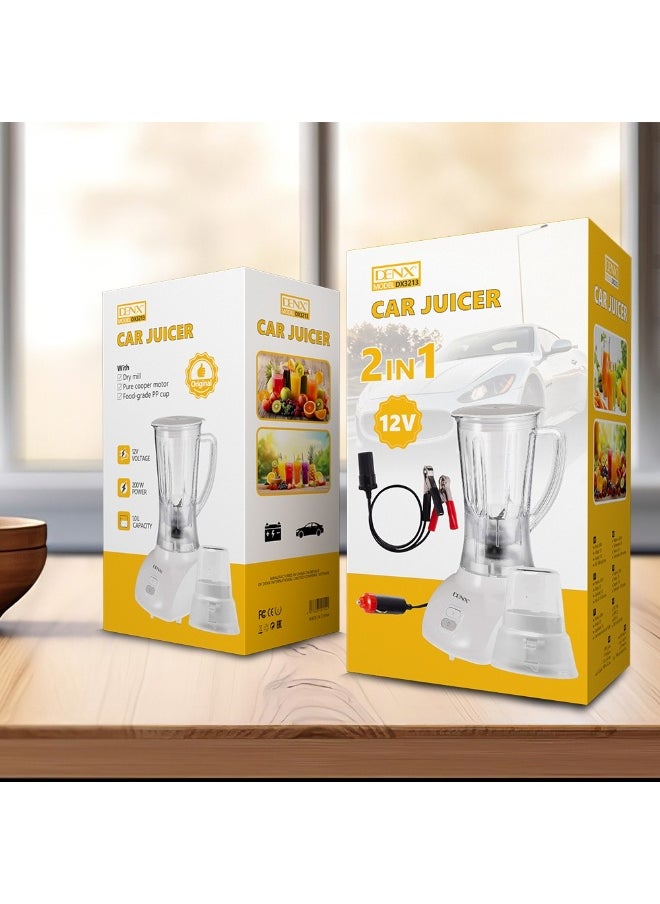 Denx Car Battery Operated Blender with Grinder DX3213