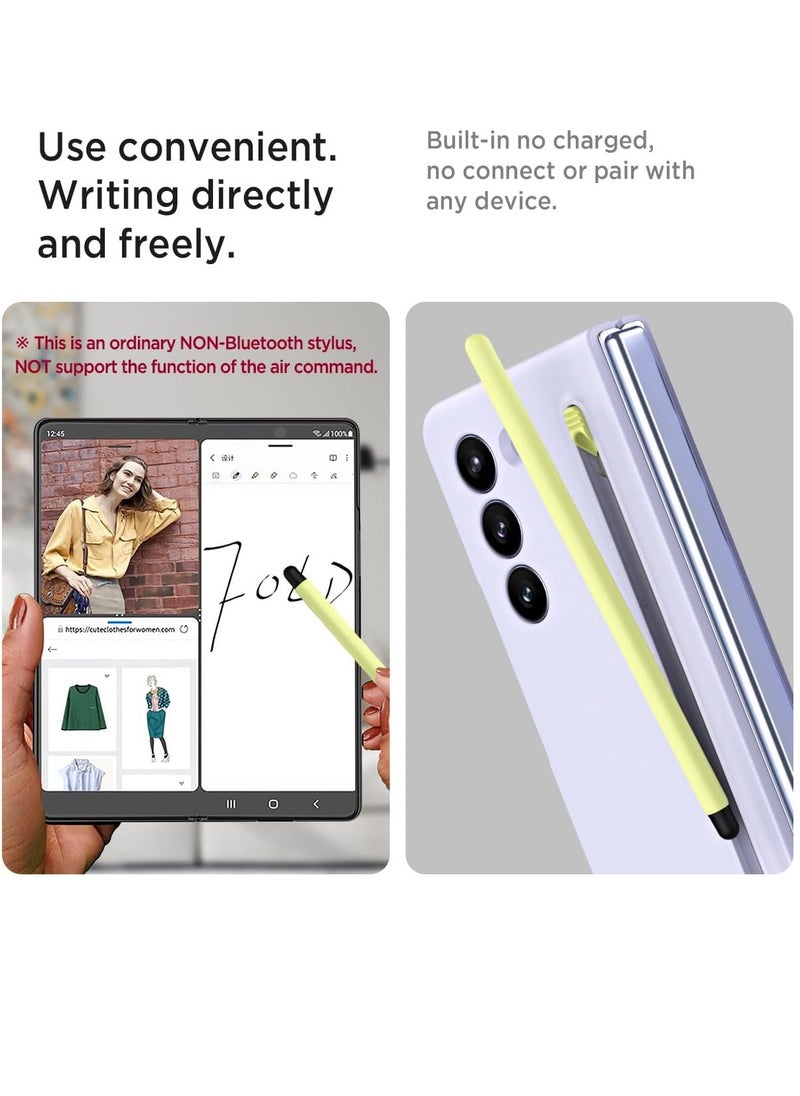 Case Compatible with Samsung Galaxy Z Fold 6 Case Slim, [S Pen Included] [Built-in Glass Screen Protector] PC Slim Shockproof Full Coverage bumper Case Protective Cover for Samsung Z Fold 6-Purpel  - Image 3