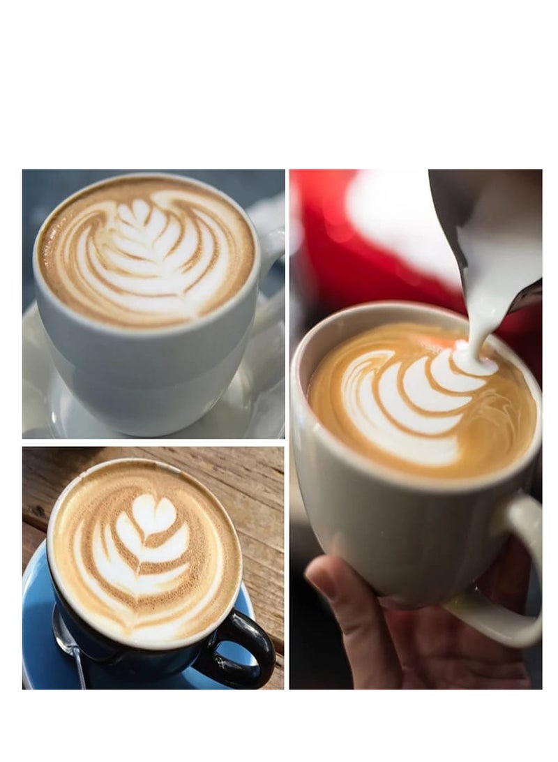 ابريق رغوة الحليب من ابريق تبخير اسبريسو، كوب تبخير ستانلس ستيل سعه 600 مل - Image 3