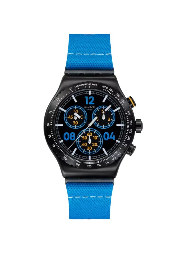 Swatch سواتش لحظات في الأزرق YVB100 كرونوغراف للرجال - Image 1