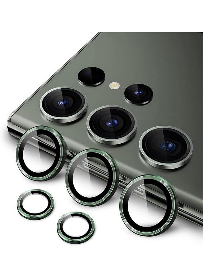 Samsung Galaxy S23 Ultra Camera Lens Protector, Individual Lens Protectors, Scratch-Resistant Ultra-Thin Tempered Glass with Aluminum Edging, Galaxy S23 Ultra Case Friendly, 1 Set, Green - Image 1