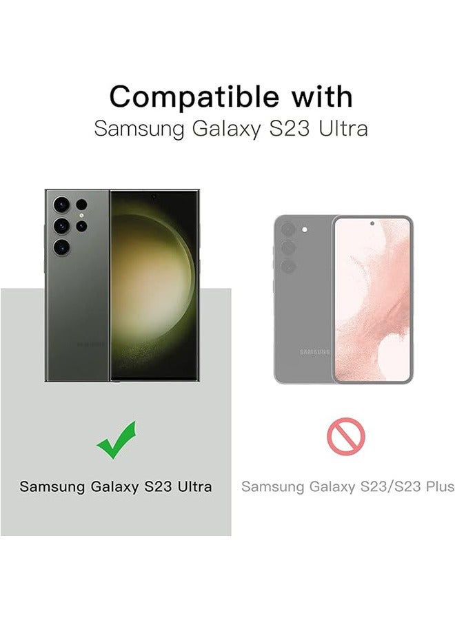 Samsung Galaxy S23 Ultra Camera Lens Protector, Individual Lens Protectors, Scratch-Resistant Ultra-Thin Tempered Glass with Aluminum Edging, Galaxy S23 Ultra Case Friendly, 1 Set, Green - Image 2