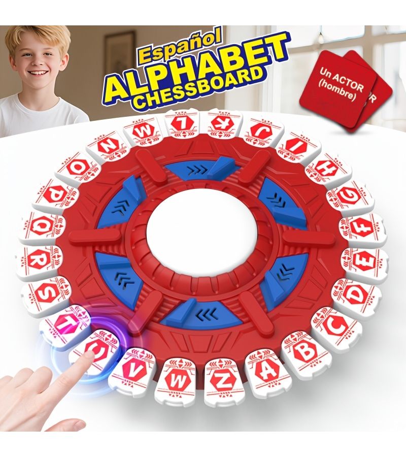 لعبة الأبجدية المجنونة النسخة الإسبانية مجموعة رقعة الشطرنج السريعة - Image 3