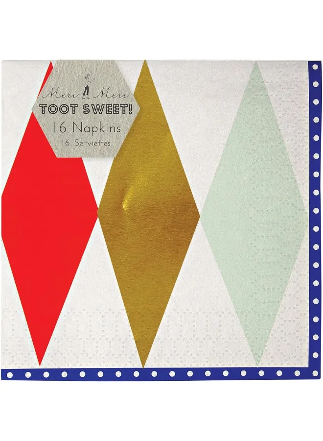 Meri Meri TS Harlequin Small Napkin