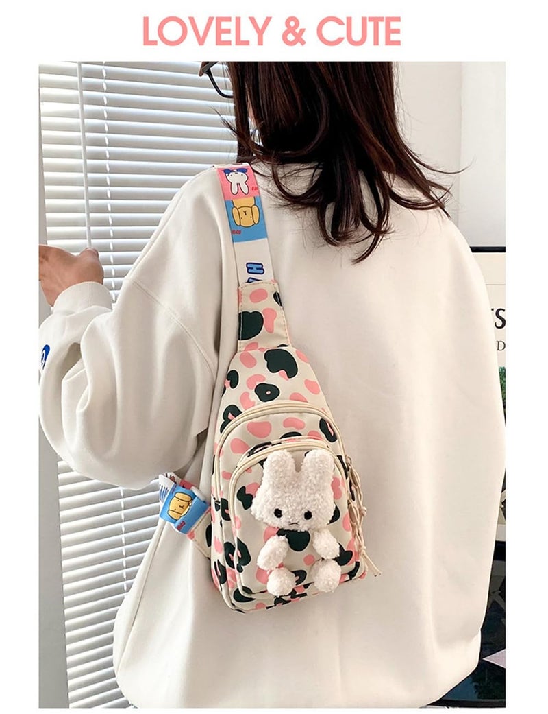 Hiflyer Kids Sling Bag - Kawaii Backpack & Crossbody Bag for Girls (Green) - Image 4