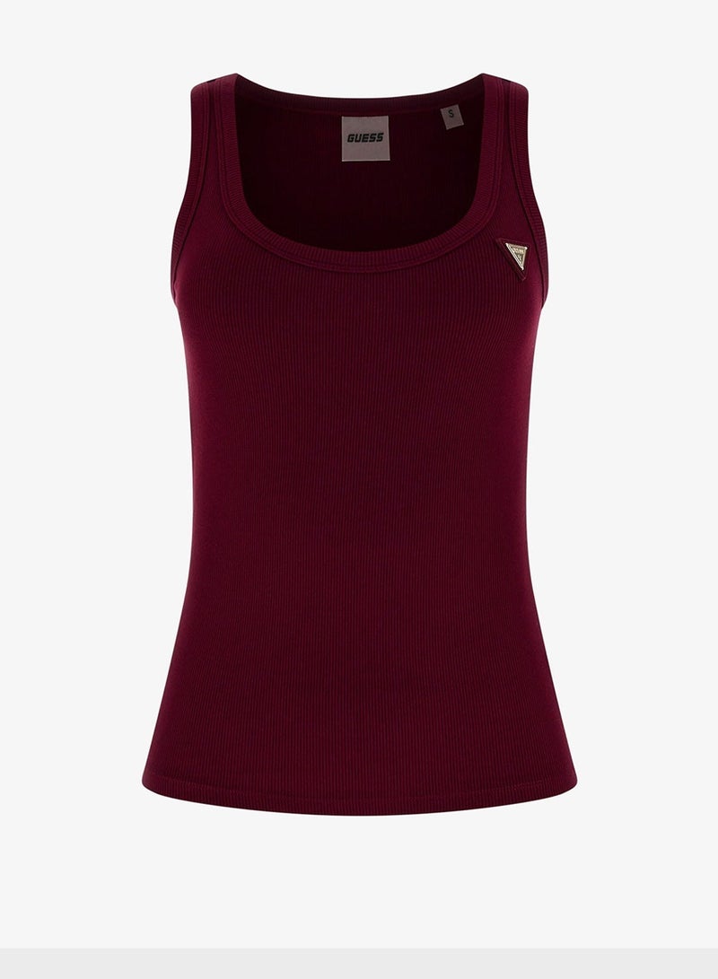 جس بلوزة كوليت بدون أكمام مضلعة - Image 5