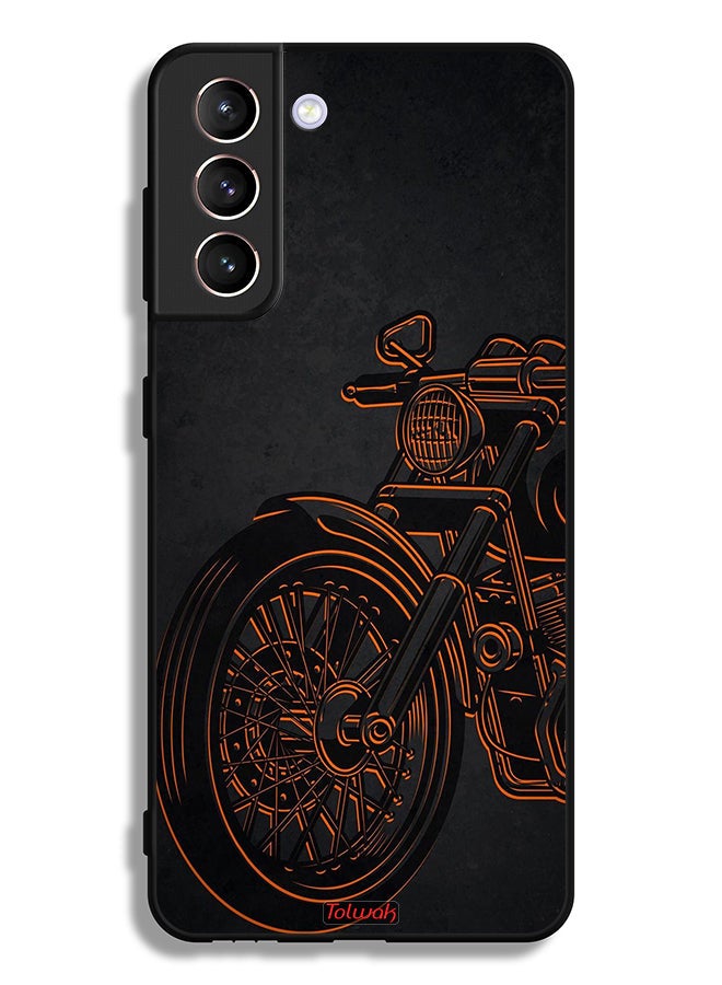 Tolwak Samsung Galaxy S21 Plus 5G Protective Case Cover Vintage Bike - Image 3