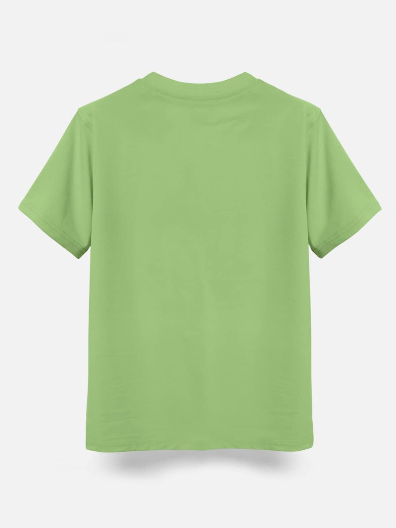 HELLCAT Trendy Typographic Printed Cotton Blend Half Sleeve Regular Fit T-Shirt For Boys - Pack Of 3 / Mustard & Jade Green & Petrol Blue / 13-14 Years - Image 5