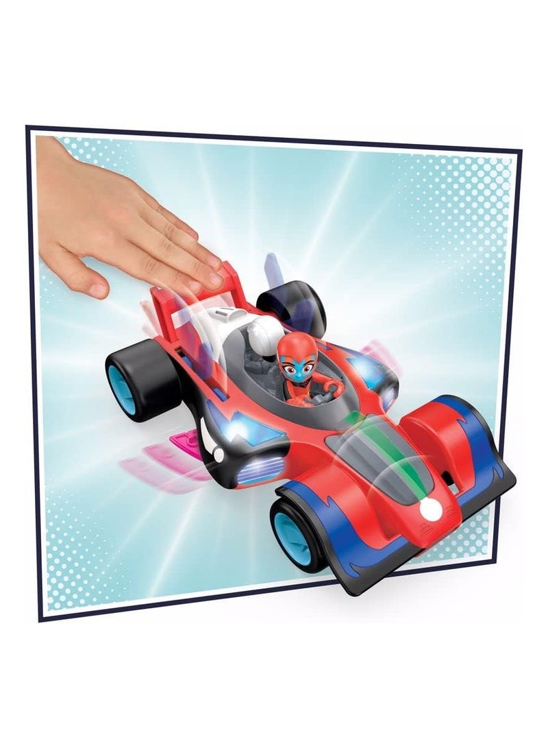 بي جيه ماسكس لعبة ما قبل المدرسة من Animal Power Flash Cruiser ، سيارة قابلة للتحويل بأضواء أو أصوات ، مركبة وشخصية أكشن للأطفال من سن 3 سنوات فما فوق - Image 5