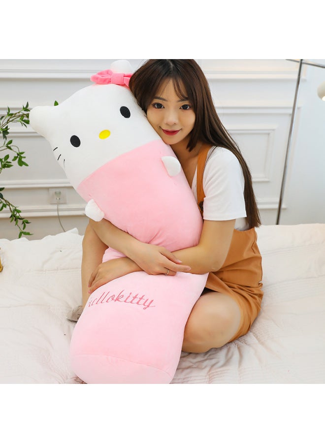 Kulomi Pillow Plush Toy Merleti Cylindrical Long Pillow Girl Sleeping Doll With Legs-Specifications:100cm1.25kg-Color:kt Cat - Image 5