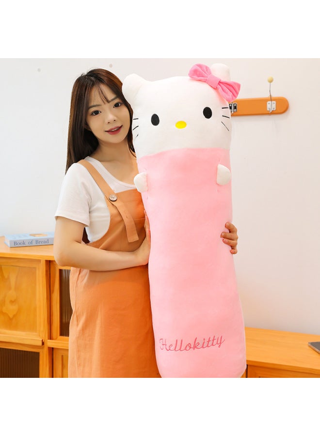 Kulomi Pillow Plush Toy Merleti Cylindrical Long Pillow Girl Sleeping Doll With Legs-Specifications:100cm1.25kg-Color:kt Cat - Image 1