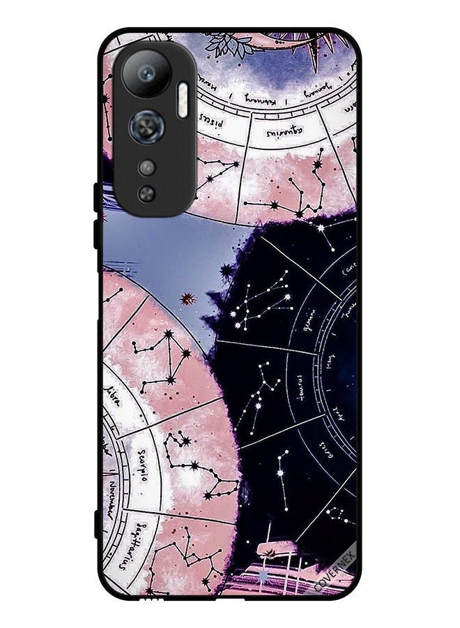 Covernex Protective Case Cover For Infinix Hot 20 4G Zodiac & Astrology Wallpaper - Image 1