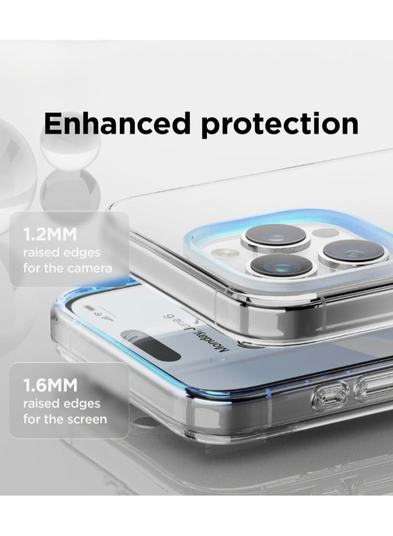 Crystal Clear Transparent Phone Case for Apple iPhone 15 Pro – Slim Ulta Thin Hard TPU Shockproof Cover, Anti-Yellowing Crystal Clear Protective Back Case with Camera Protection - Image 2